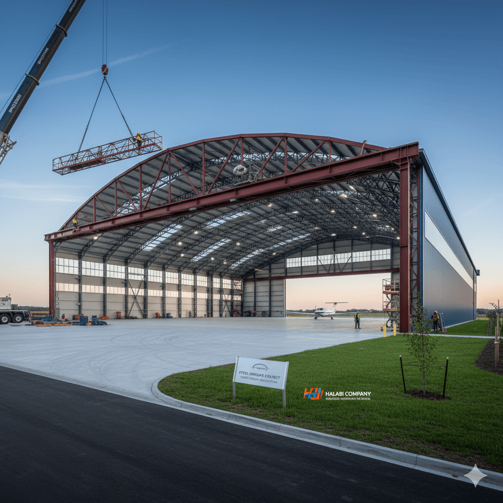 Steel Hangar Interior Structure